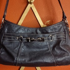 Rosetti Black Faux Leather