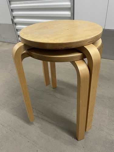 Alvar aalto style stools - aalto,