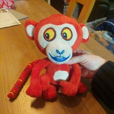 *VERY RARE* Tinga Tinga Tales Monkey rip and stick hands soft Plush Toy - VGC