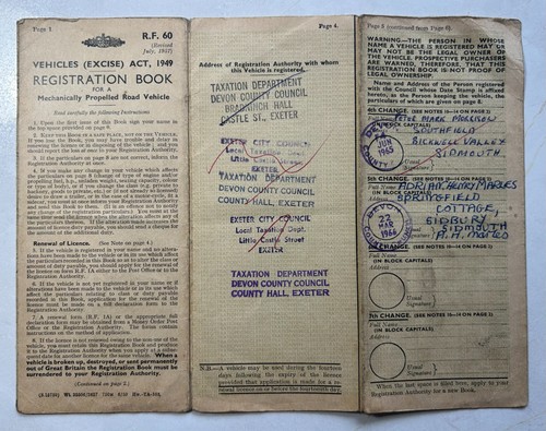 Original log book for bsa - original, b1