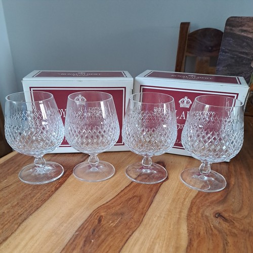 Pair royal albert crystal - pair,