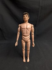 Vintage Action Man Nude Figure - Brown Flocked Haired Good Condition