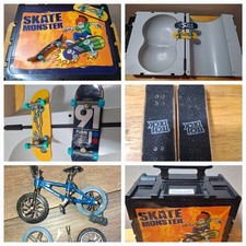 Vintage "Skate Monster" Bowl & Half Pipe Case, 2 Tech Decks, BMX Bike With Xtras