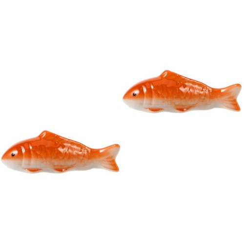 2pcs ceramic floating fish - ceramic,