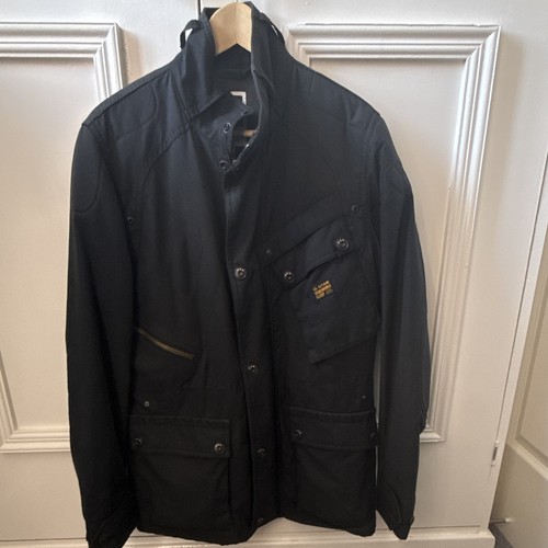 Star raw men black cotton - black,