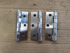 3" Ball Bearing Satin Chrome Door Butt Hinges 3 Hinges