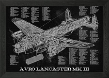 Avro lancaster iii framed - avro,