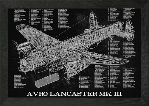 Avro lancaster iii framed - mk,