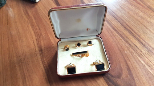 Vintage cuff links collar - cuff,