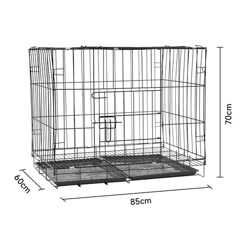 Dog cage with litter - cage,