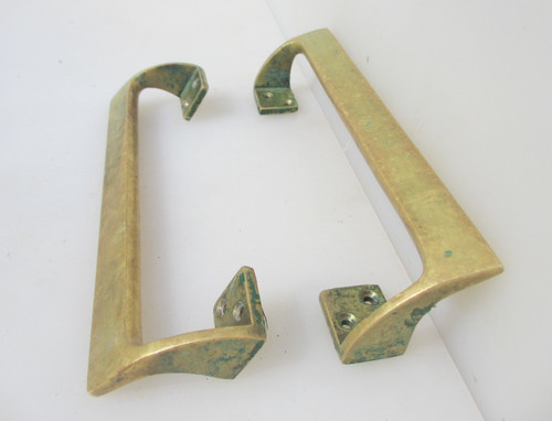 Antique brass door pulls shop - brass,