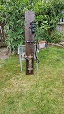 Antique Victorian Or Edwardian Brass & Cast Iron Water Hand Pump Garden Ornament