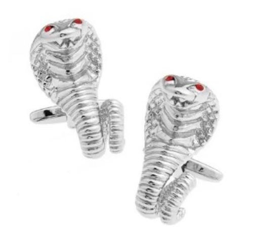 Cobra cufflinks - cobra,