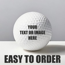 Golf ball personalised with
