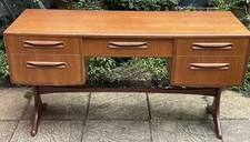 SUPERB RETRO TEAK G PLAN WRITING DESK CONSOLE TABLE VERY CLEAN 2 MAN DELIVERY