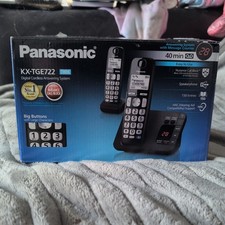 Panasonic KX-TGE722 Big Button DECT Phone with Nuisance Twin New