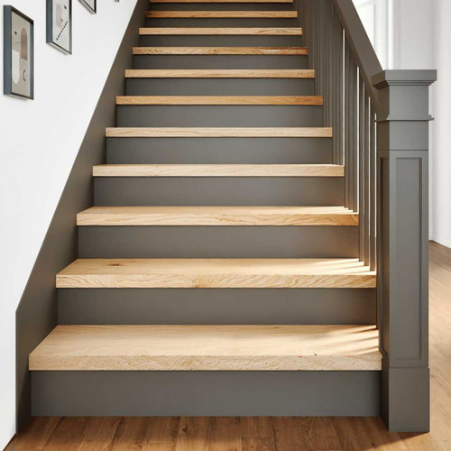 Stair treads solid - stair, natural