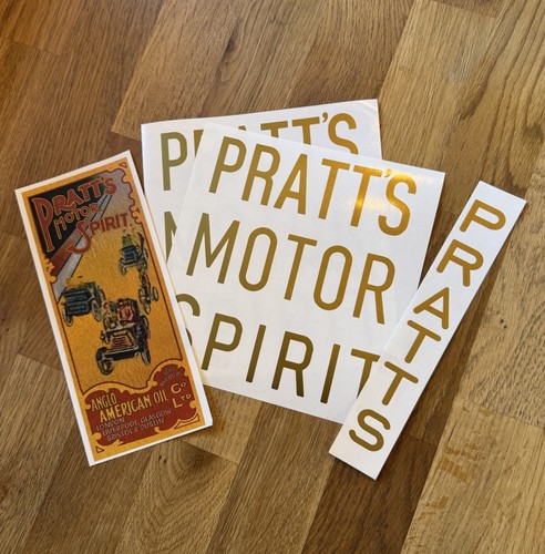 Pratts motor spirit sticker - pratts,