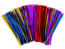 600 Metallic Twist Ties Food Party Gift Sweet Cellophane Cone Bag Tie 16cm