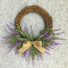 Artificial Lavender Wreath