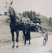 Antique Photo Man Riding in