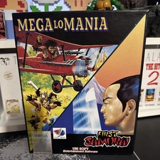 ?Amig-MEGA-LO-MANIA & FIRST SAMURAI--DOUBLE BIG BOX GAME SET--VGC-- Tested--
