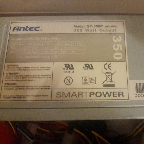 Antec 350p 350w fixed - sp-350p, pc