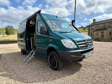 4X4 Mercedes-Benz Sprinter 315 Camper Van 2009 XLWB LHD Left Hand Drive Off Grid