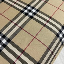 Beige Tartan 100% Cotton