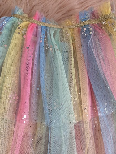 Girls rainbow tulle - rainbow, skirt