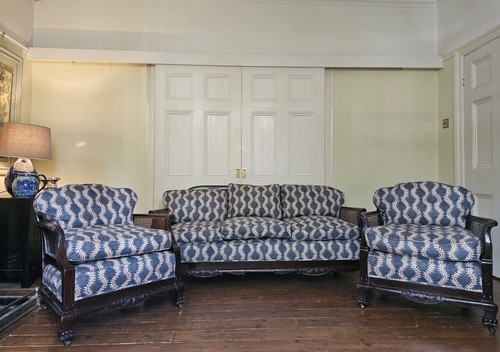 Newly upholstered antique - newly,
