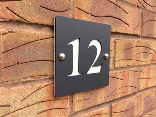 House number plaques - plaques, door