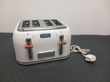 Breville VTT787 Curve 4 Slice Toaster White and Rose Gold FULLY WORKING 
