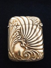 Antique Silver Plated Victorian/Edwardian Vesta Case Circa 1900