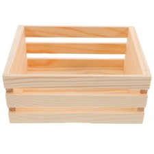 Mini Pine Wood Crate, Artistic