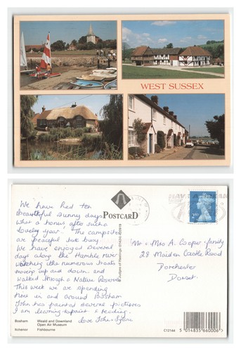 Postcard multi view west - postcard, multi-view