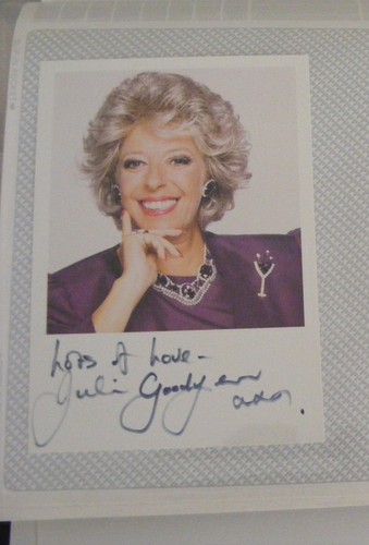 Julie goodyear signed cast - goodyear,