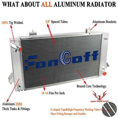 Row aluminum radiator for - 4,