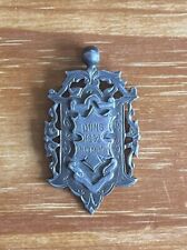 SOLID SILVER CHAIN WATCH FOB DUNS 1 ST DECEMBER 1892