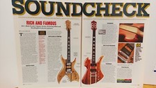 B.C. RICH GUITARS - SOUND CHECK FEATURE  2 PAGE BICH - MOCKINGBIRD   11X16 -  x4