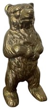 Antique heavy cast brass bear - antique,