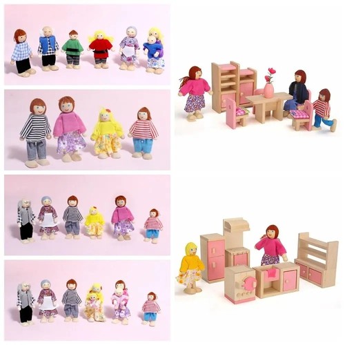 Wooden family dolls house - family,