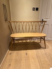 Vintage Ercol Wooden Loveseat