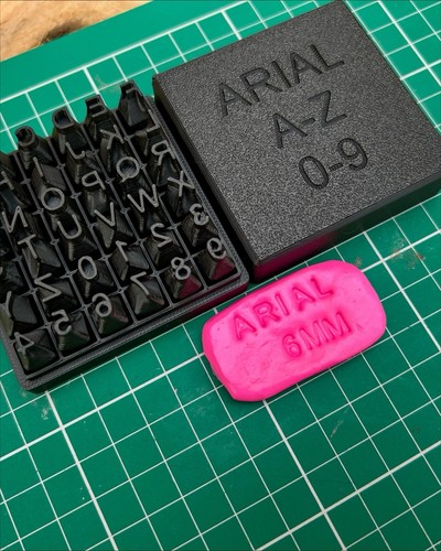 Alphabet letter stamp set - ,