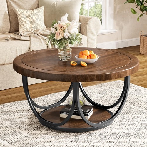 Inch round wood coffee - 31.5-inch,