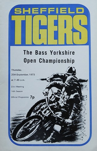 Sheffield speedway programme - speedway,