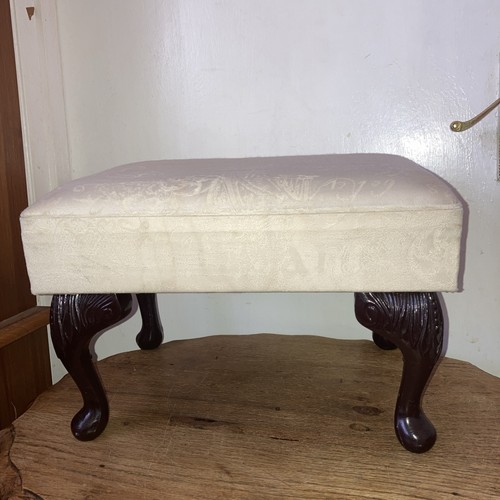 Low footstool faux wood - faux,