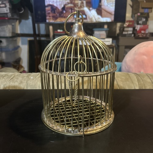 Brass bird cage high - bird,