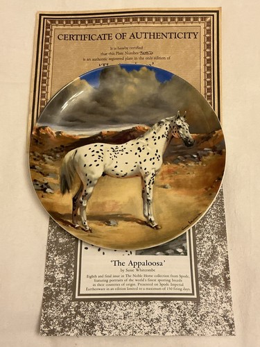 Spode appaloosa plate - spode, "appaloosa"