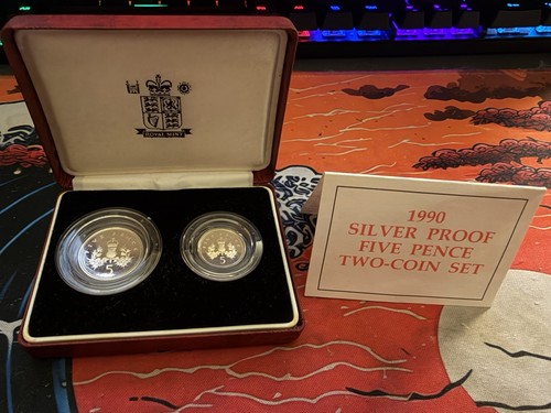 1990 silver proof - 1990, five